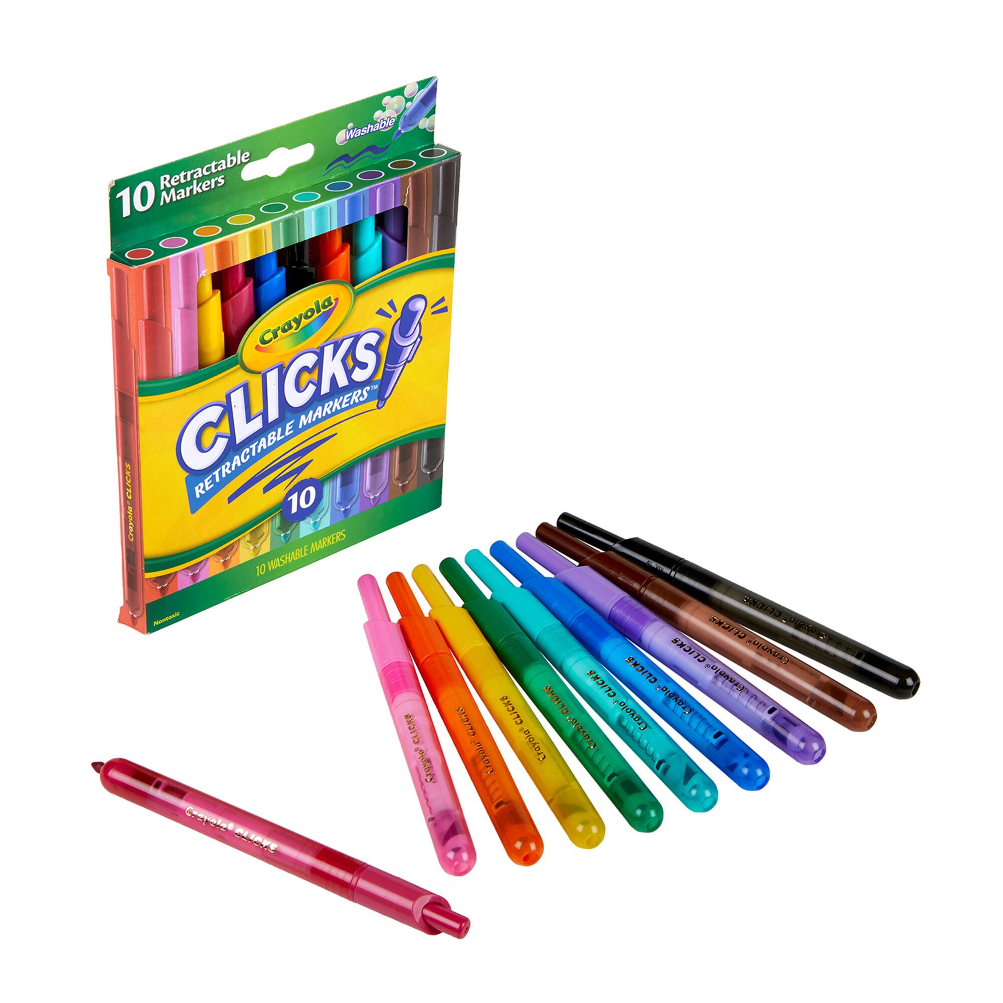 Crayola® CLICKS Retractable Markers™, 2 Packs of 10